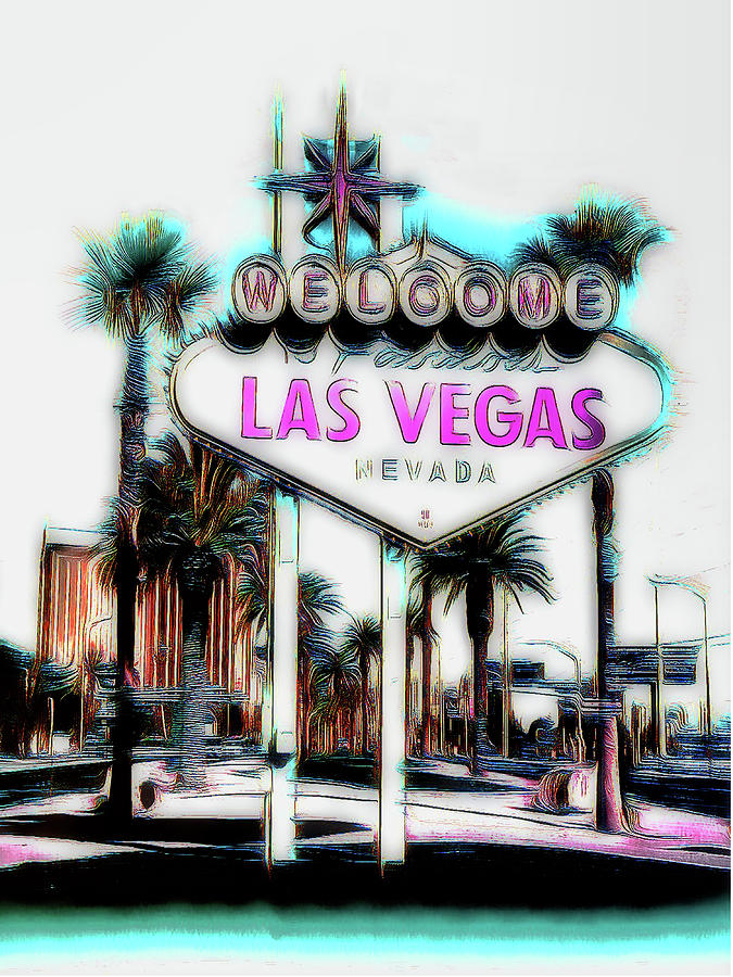 Fabulous Las Vegas Digital Art by Leslie Montgomery