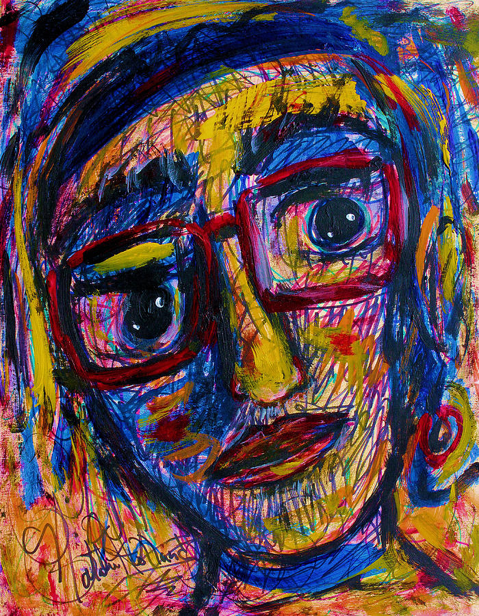 Face 11 Drawing by Natalie Holland