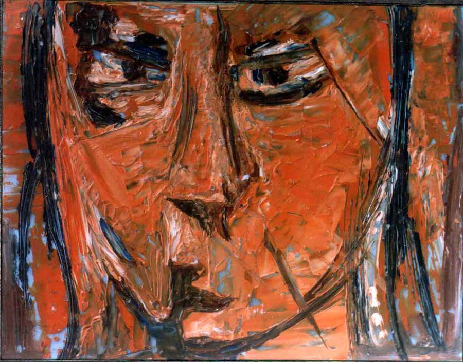 Face 12 Painting by Anand Swaroop Manchiraju