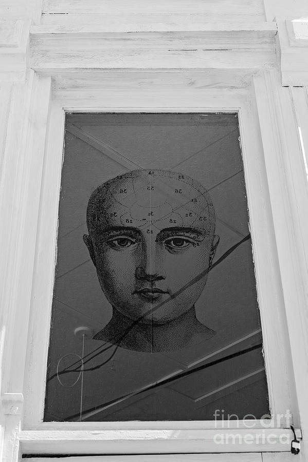 Face IIustration in Window Photograph by Jim Corwin