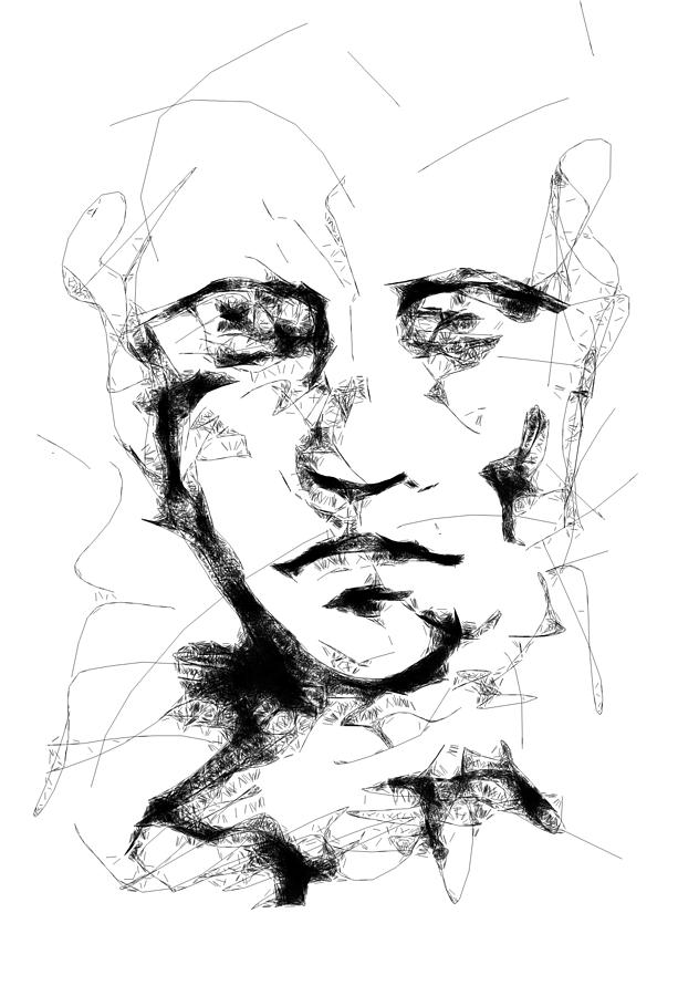 Face In The Chaos Drawing by Tayler Shaw - Fine Art America