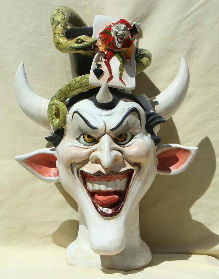 Face Jug Jokula Sculpture by Lauren  Marems