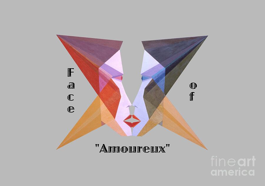 Tarot Painting - Face of Amoureux text by Michael Bellon Tarot Painting - Face of Amoureux text by Michael Bellon
