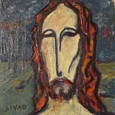 Face of Christ No. 1 Painting by Bobby Sivad