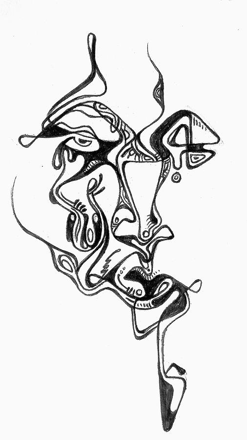 Face scape Drawing by Uchebike Ijibike - Fine Art America