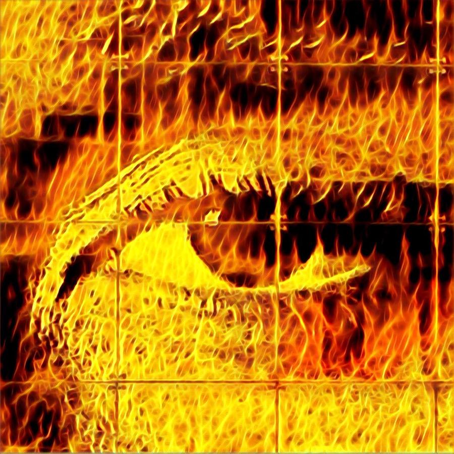 New York City Digital Art - Face the fire by Gina Callaghan