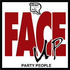 FACE UP Party People Painting by Dar Freeland