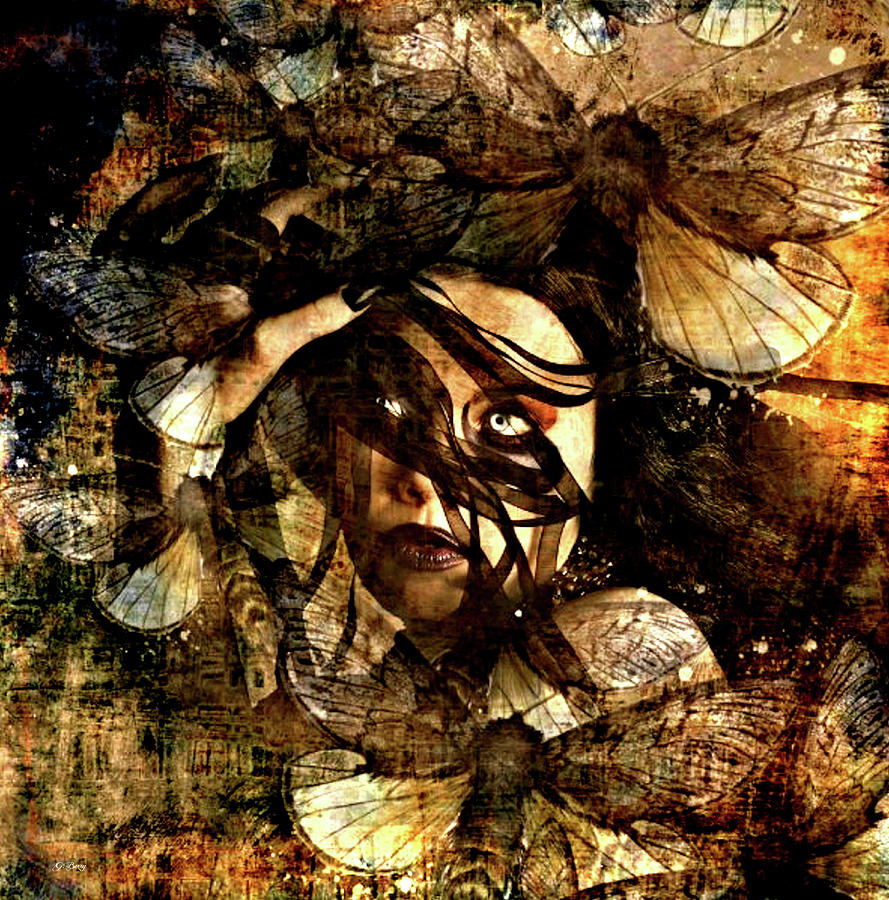 Abstract Mixed Media - Face Your Fears by Gayle Berry