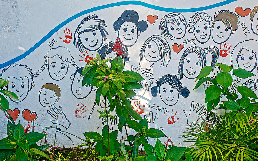 Brazil Photograph - Faces at Para Ti School in Vila Canoas Favela in Rio de Janeiro-Brazil by Ruth Hager