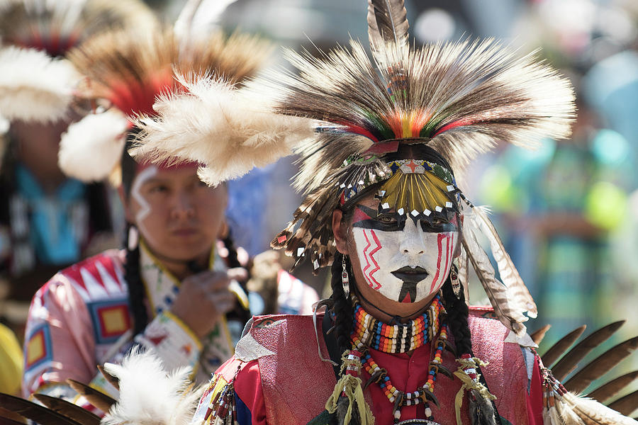 Faces at the Pow Wow Photograph by Bill Cubitt