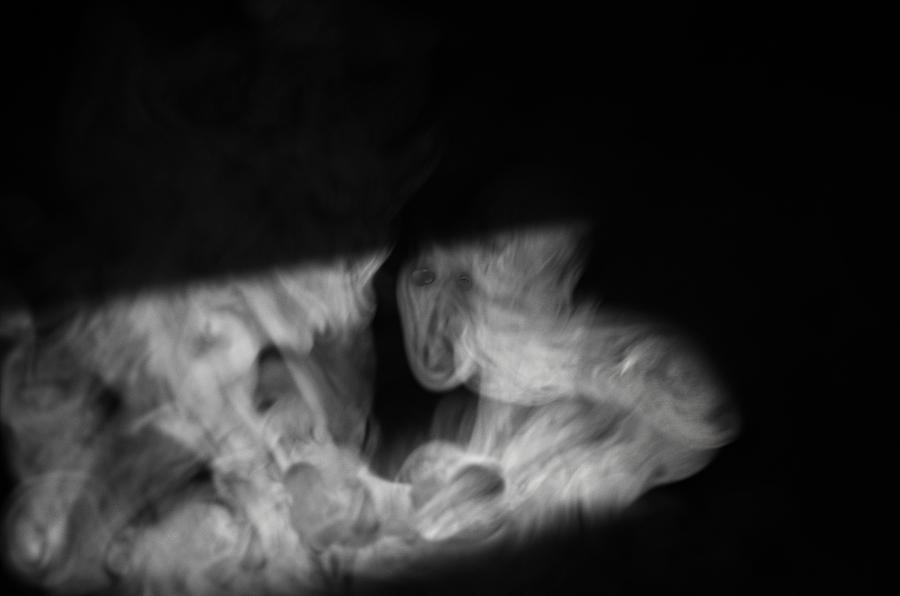 Black And White Photograph - Faces In Smoke  1167 by Alfredo Martinez