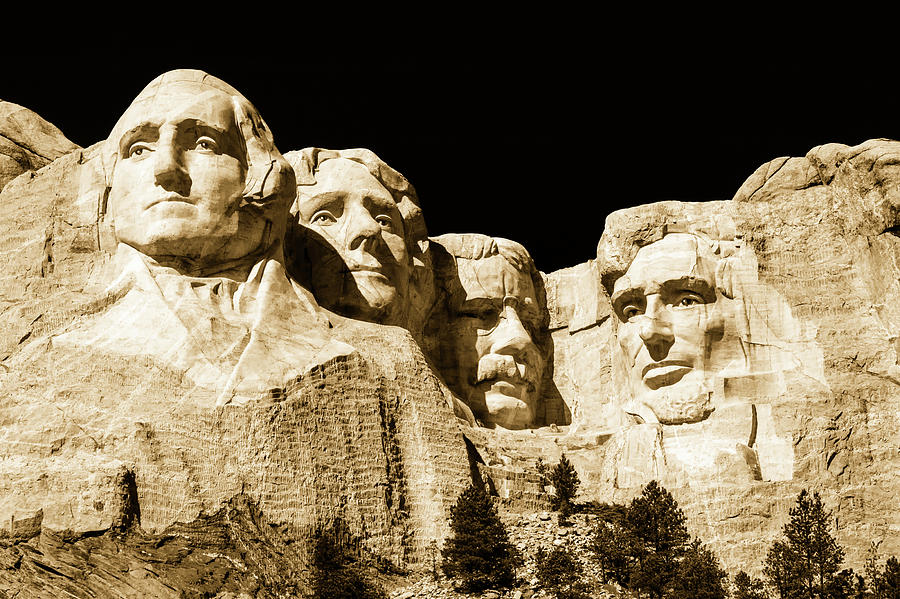Abraham Lincoln Photograph - Faces Of Mount Rushmore by Mountain Dreams