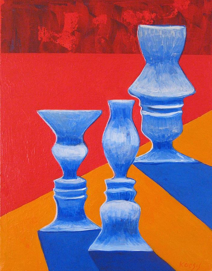 Faces Vases Painting by Rollin Kocsis - Pixels