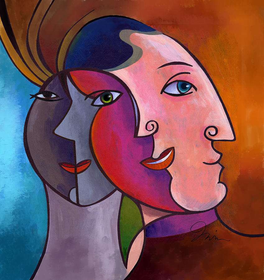 Faces - Vis a Vis Digital Art by Trevor Irvin - Fine Art America