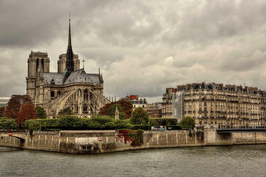 Facing Notre Dame From Pont De La Tournelle - 1  Photograph by Hany J