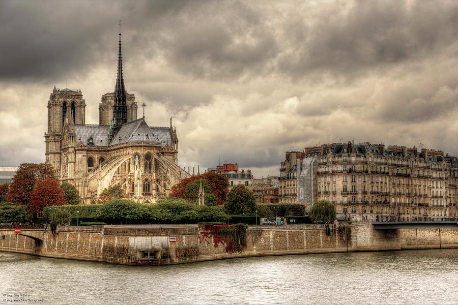 Facing Notre-Dame From Pont De La Tournelle - 2 Photograph by Hany J