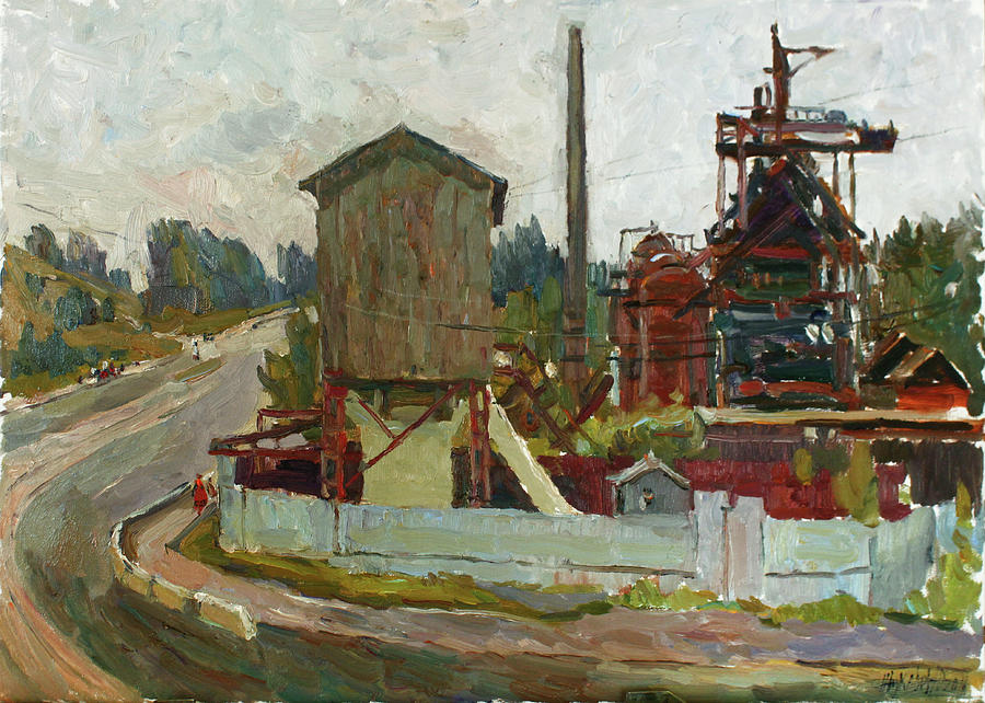 Factories of Demidov Painting by Juliya Zhukova