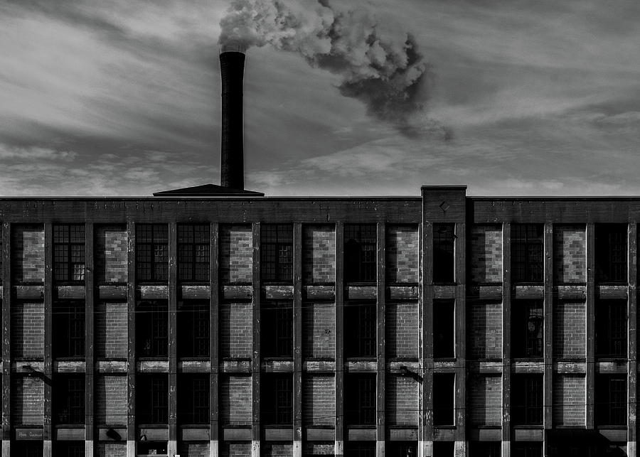 Black And White Photograph - Factory by Bob Orsillo