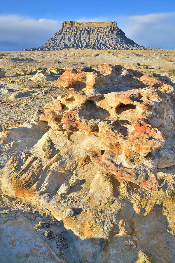 Factory Butte Color Photograph by Ray Mathis
