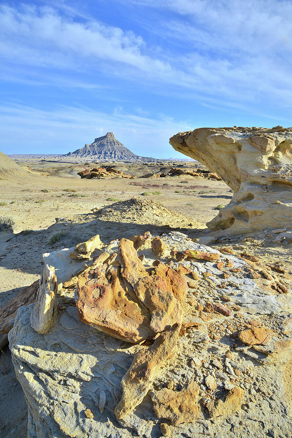 Factory Butte Land Photograph by Ray Mathis