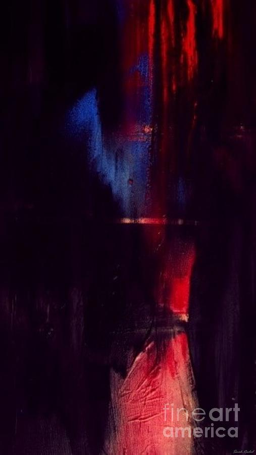 Abstract Painting - Fade To Black -1 by Sarah Rachel