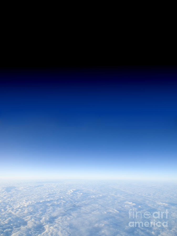 Fade to Space - Troposphere Photograph by Anthony Totah