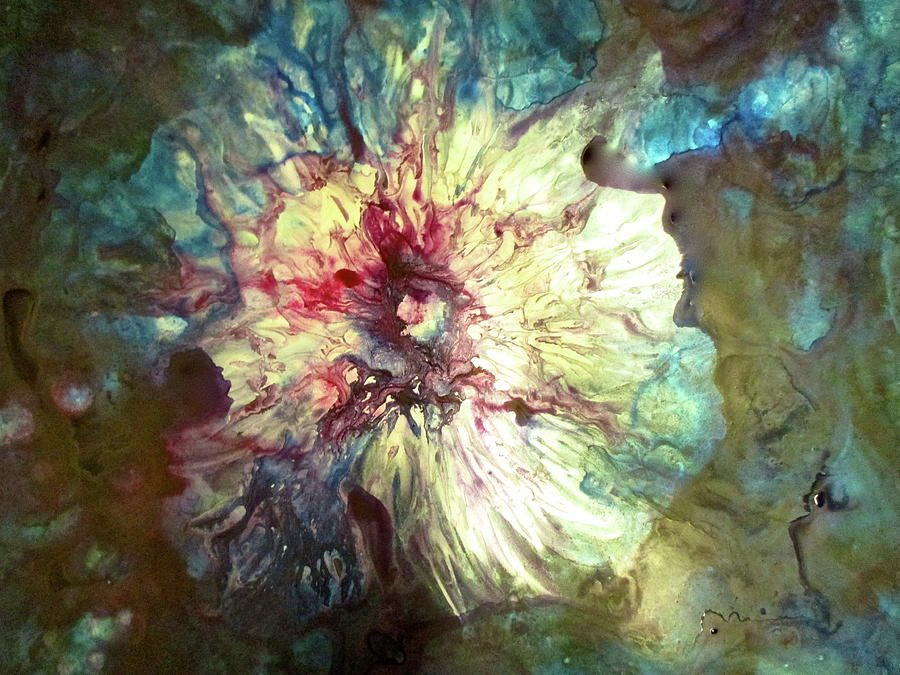 Fading Flower Painting by Janice Nabors Raiteri