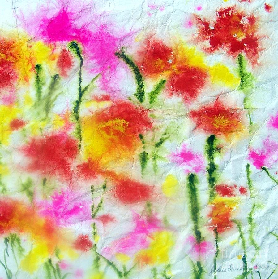 Fading Flowers Painting by Jackie Mueller-Jones