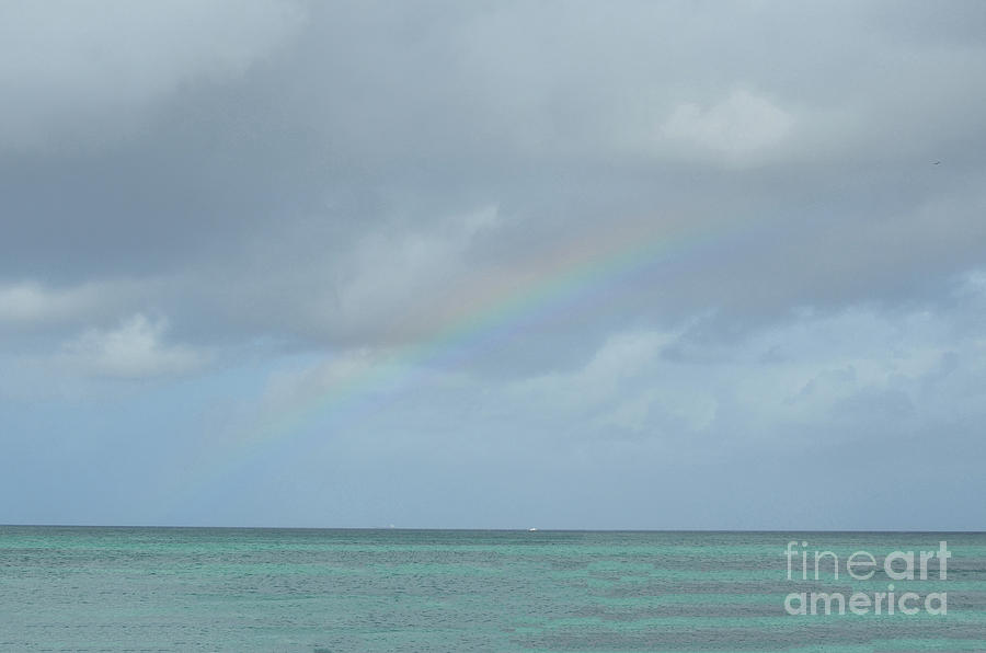 Fading Rainbow in the Skies Over Aruba Photograph by DejaVu Designs