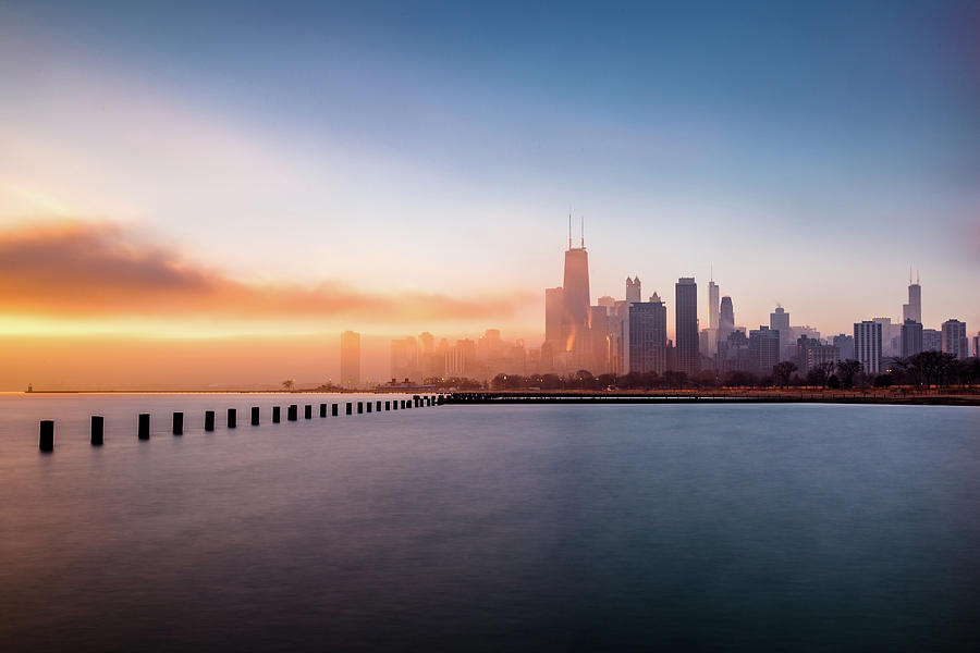 Chicago Photograph - Fading Shadows by Daniel Chen