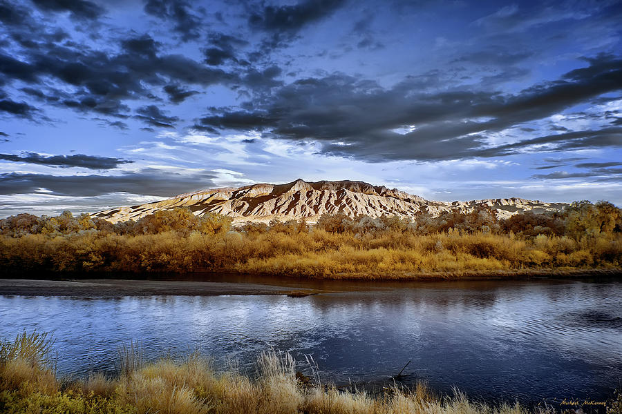 Fading Sky Over the Sandia Photograph by Michael McKenney