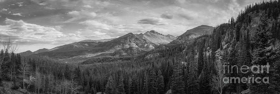 Fading Sun BW Panorama  Photograph by Michael Ver Sprill