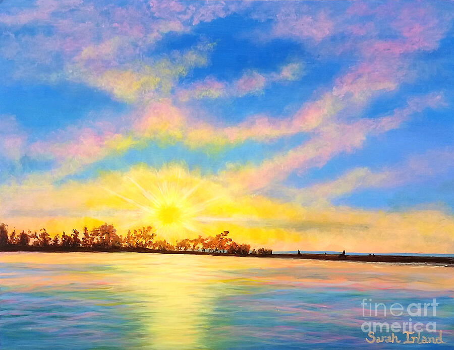 Fair Haven Sunset Painting by Sarah Irland