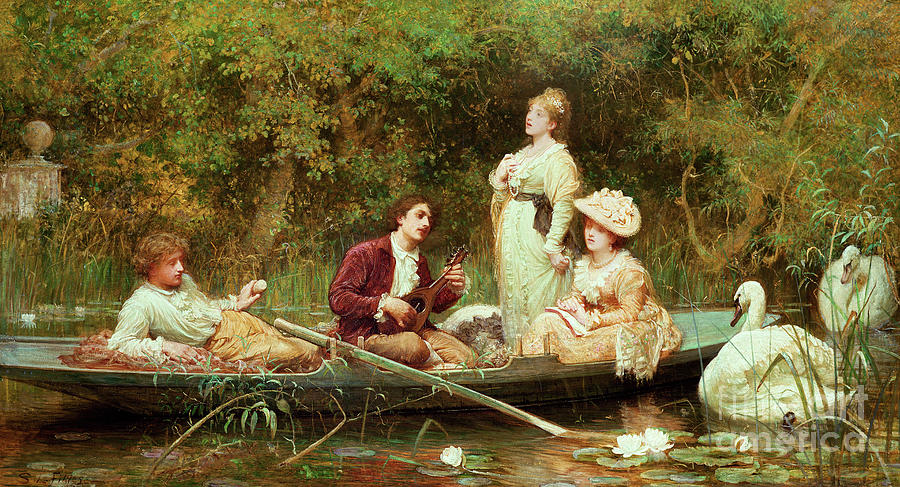 Fair, quiet and sweet rest Painting by Samuel Luke Fildes