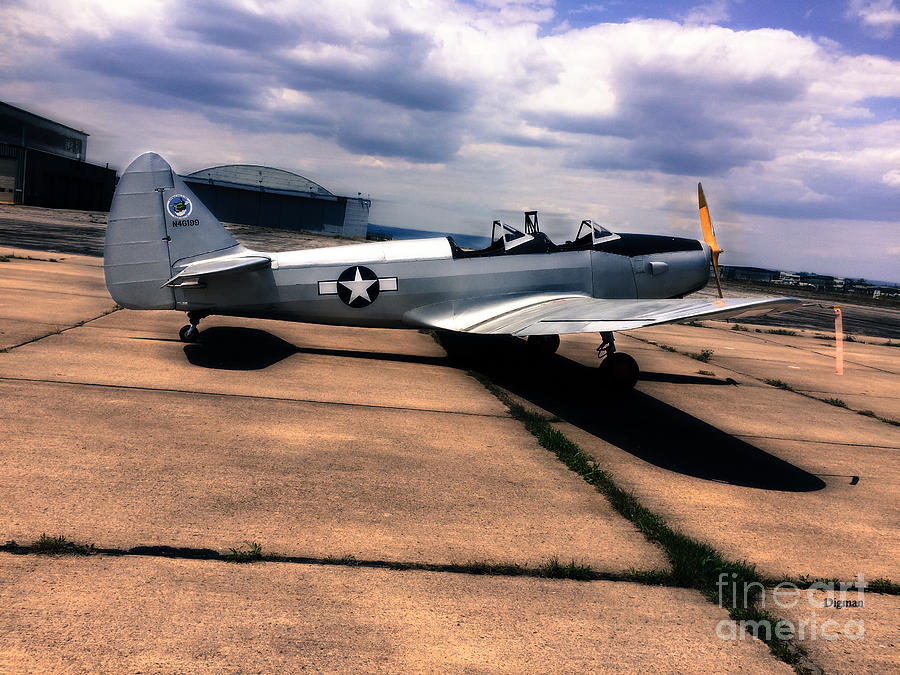 Airplane Photograph - Fairchild PT -19A by Steven Digman
