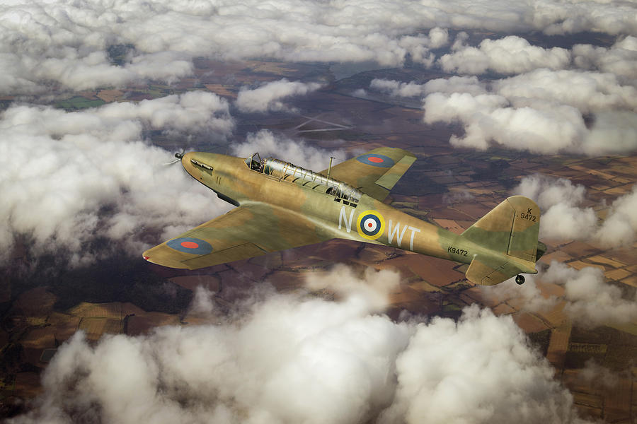Phoney War Photograph - Fairey Battle in flight by Gary Eason