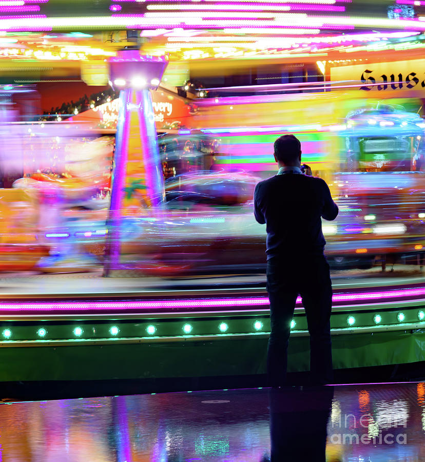 Fairground speed Photograph by Colin Rayner
