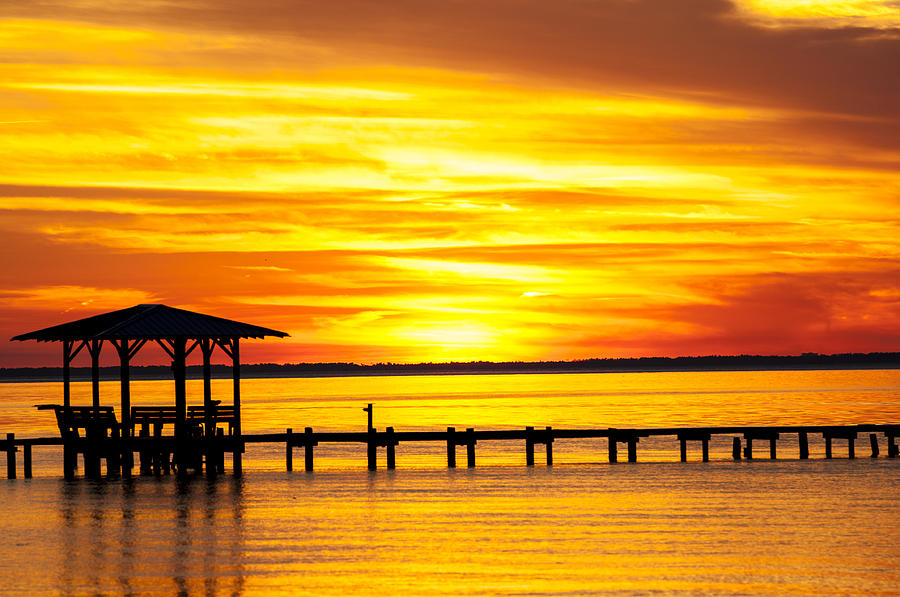 Fairhope Sunset Photograph by Wayne Anders - Fine Art America