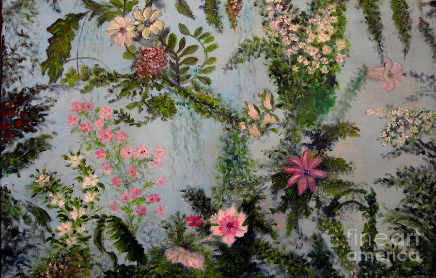 Secret Garden Painting - Fairies Garden by Dagmar Helbig