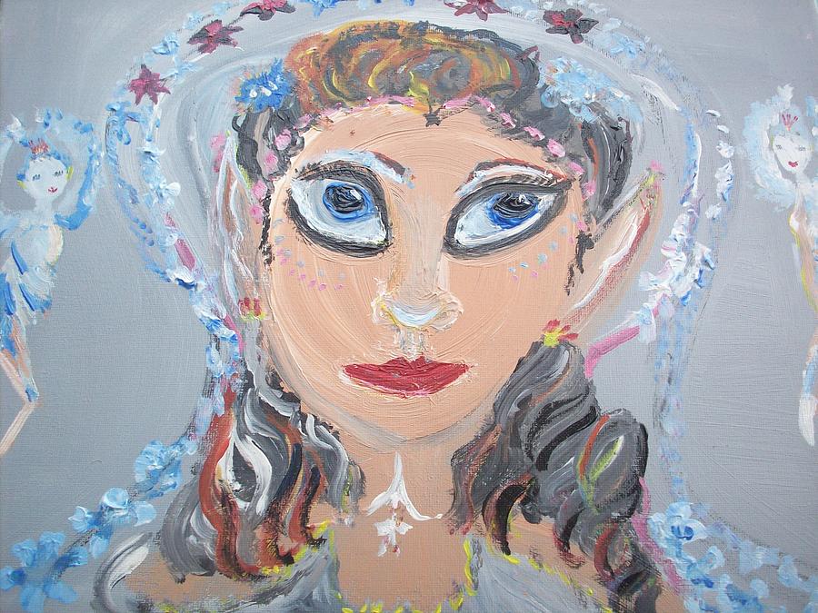 Fairy Bride Painting by Judith Desrosiers
