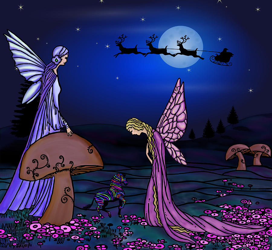 Fairy Christmas Digital Art by Barbara St Jean