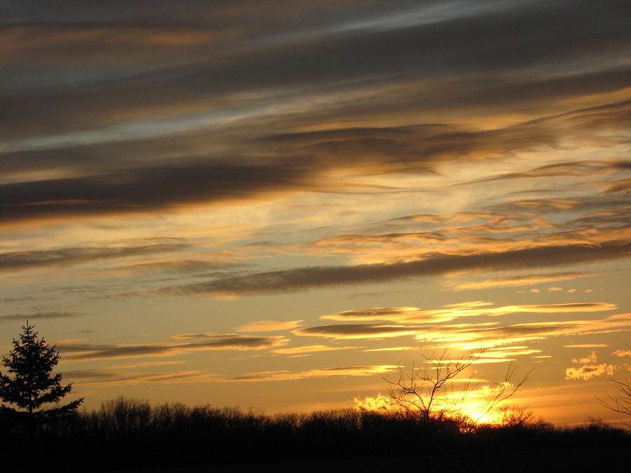 Sunset Photograph - Fairy Clouds by Shelia Howe
