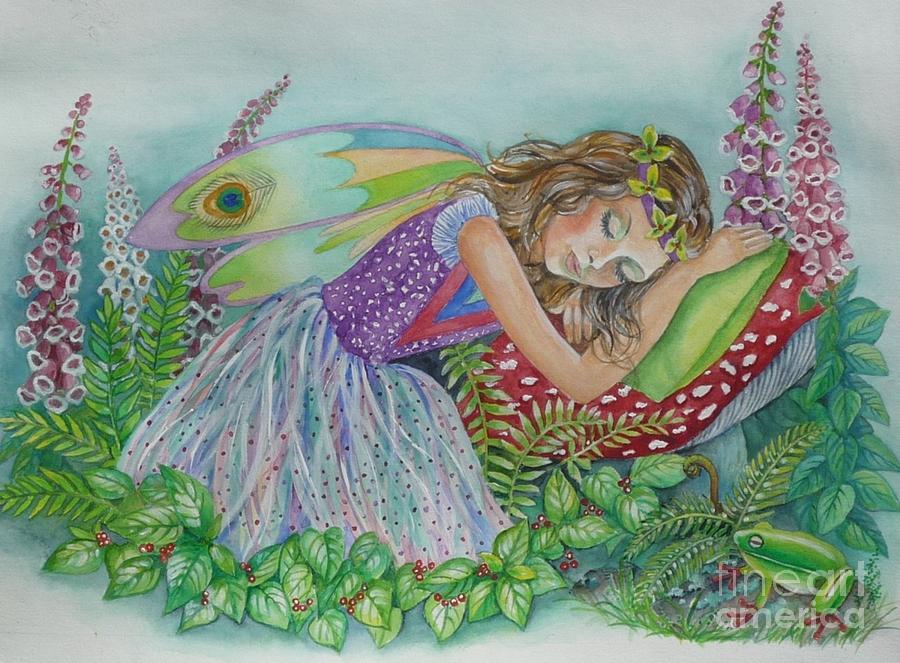 Fairy Dreams Painting by Val Stokes