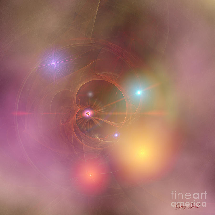 Fairy Dust Nebula Painting by Corey Ford