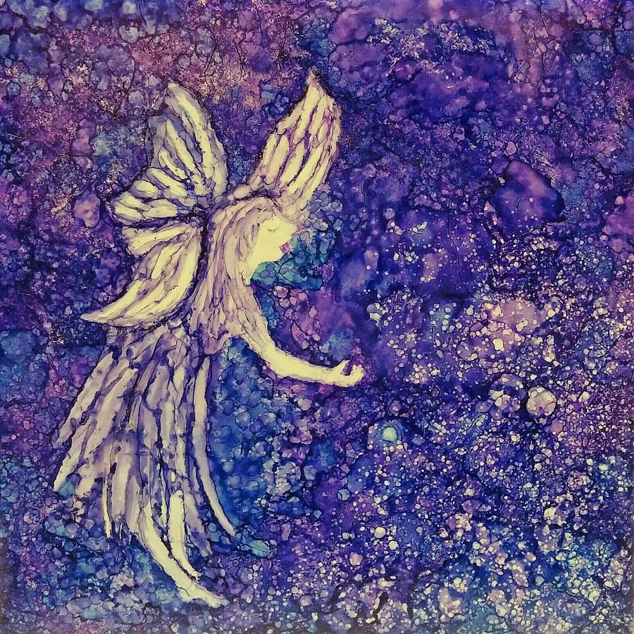 Fairy Dusting Painting by Linda Clary