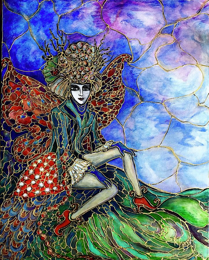 Fairy Fashionista Painting by Rae Chichilnitsky