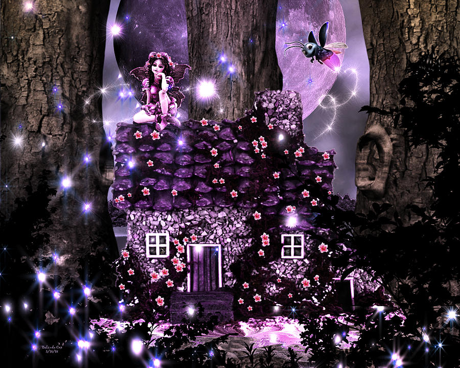 Fairy Forest Firefly Lane Digital Art by Artful Oasis