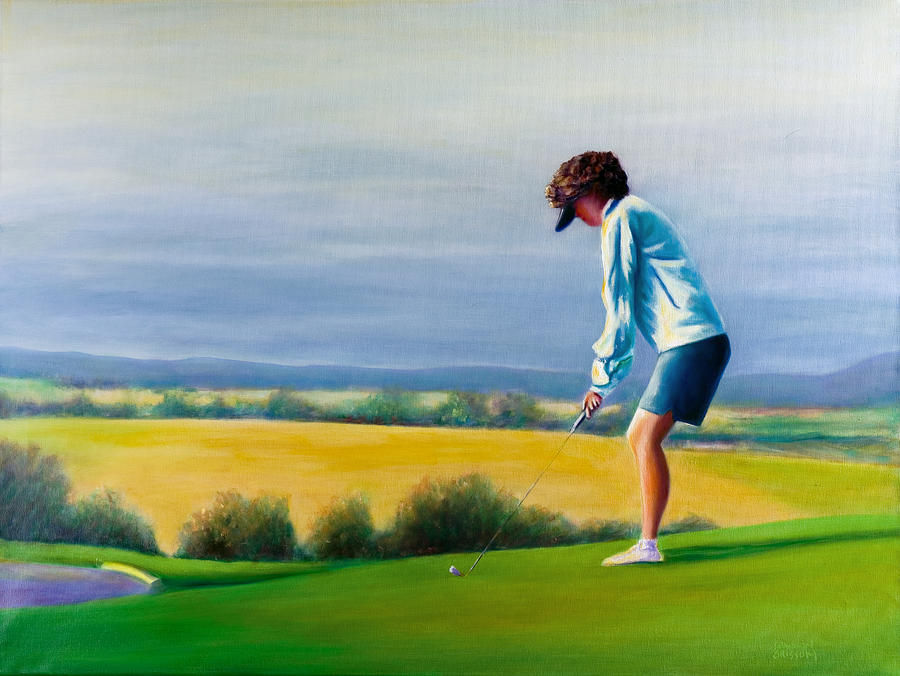 Fairy Golf Mother Painting by Shannon Grissom