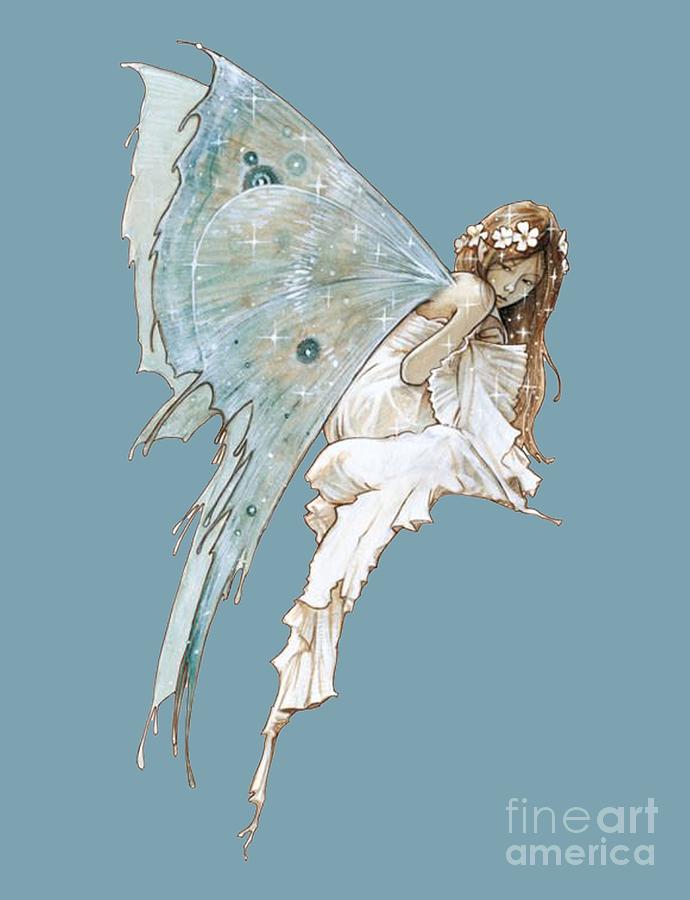 Fairy T-shirt Painting by Herb Strobino