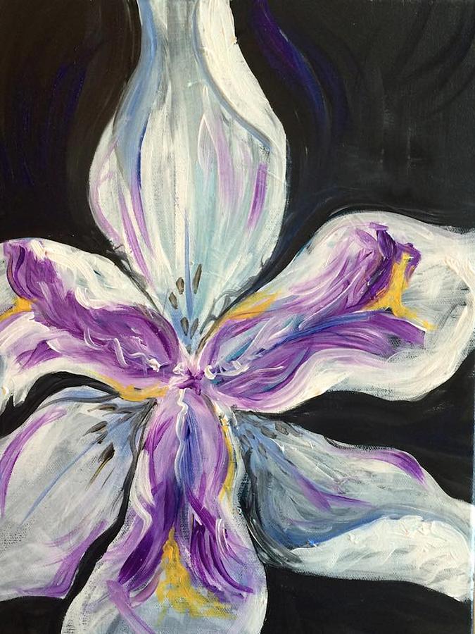 Nature Painting - Fairy Iris by Ashley Martinez